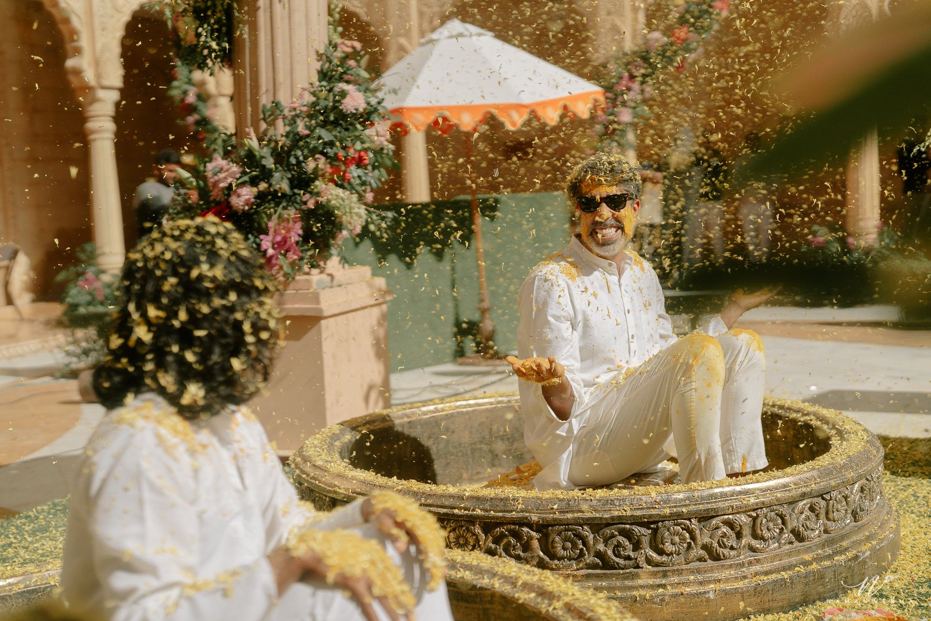 Haldi and Mehendi ceremony photo