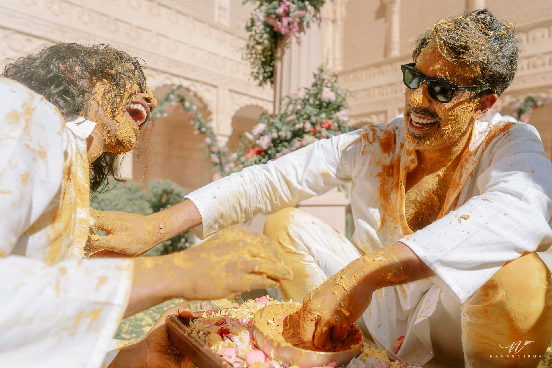 Haldi and Mehendi ceremony photo