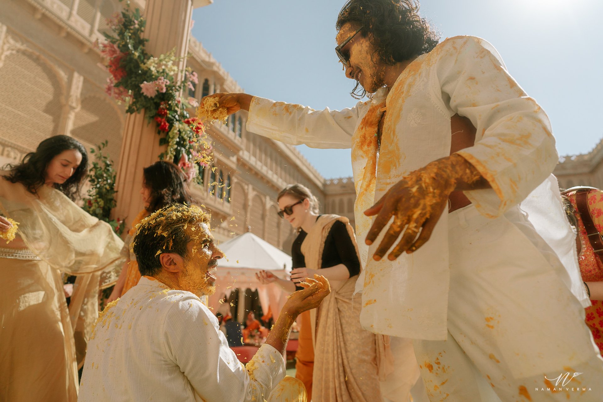 Haldi and Mehendi ceremony photo