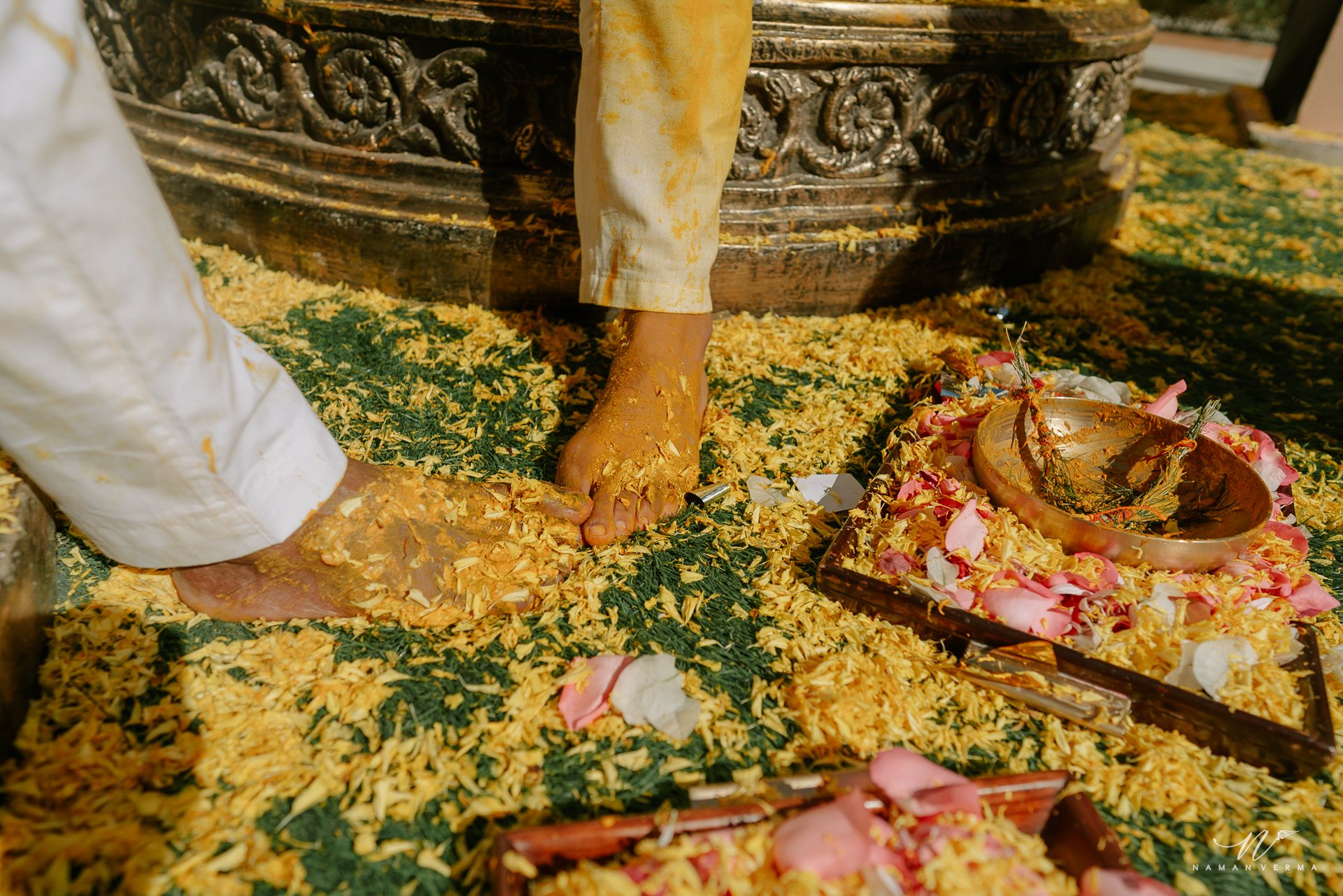 Haldi and Mehendi ceremony photo