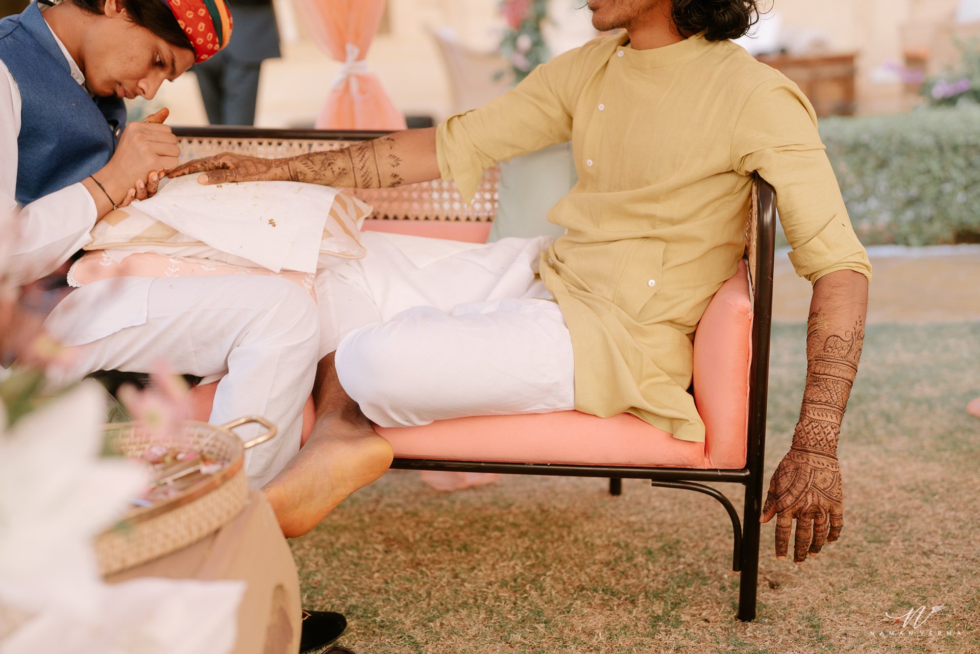 Haldi and Mehendi ceremony photo